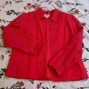 Talbots Red Blazer Jacket